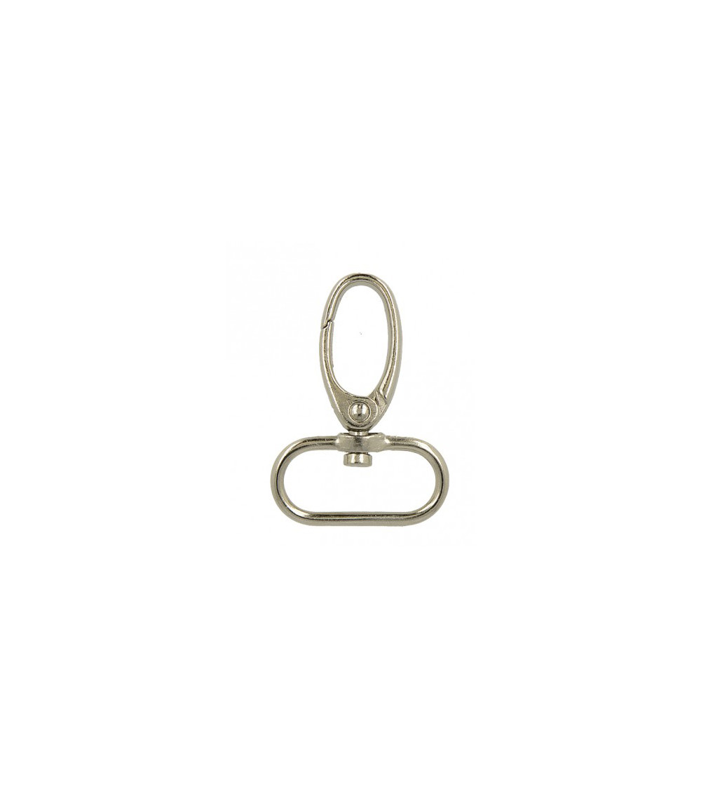25 mm silberfarbener Karabiner
