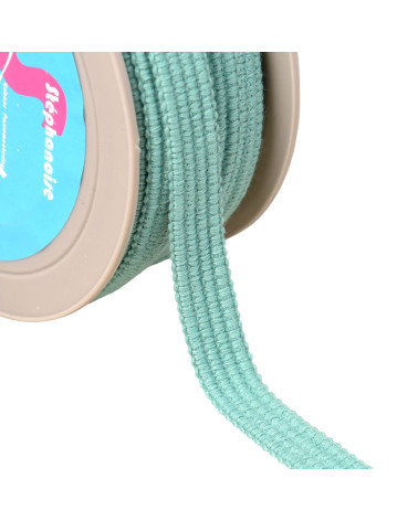 Four cord braid 15mm green blue per meter