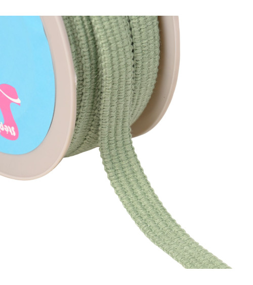 Four cords braid 15mm almond green per meter