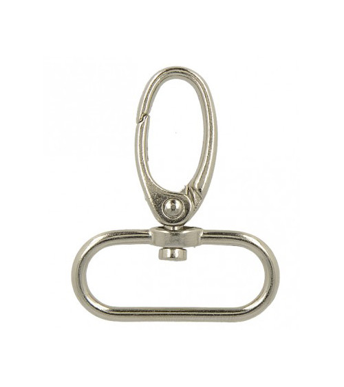 30mm silver colored carabiner