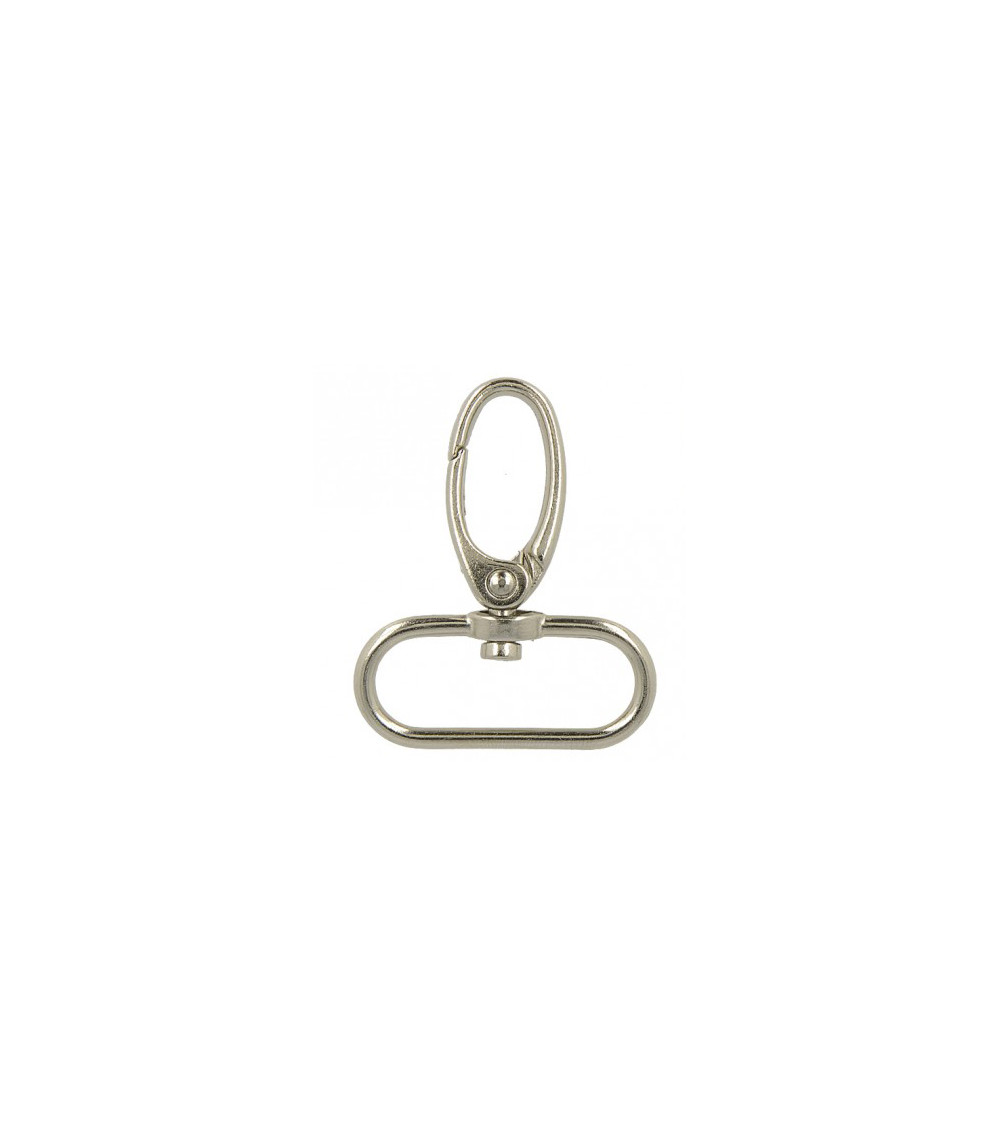 30 mm silberfarbener Karabiner