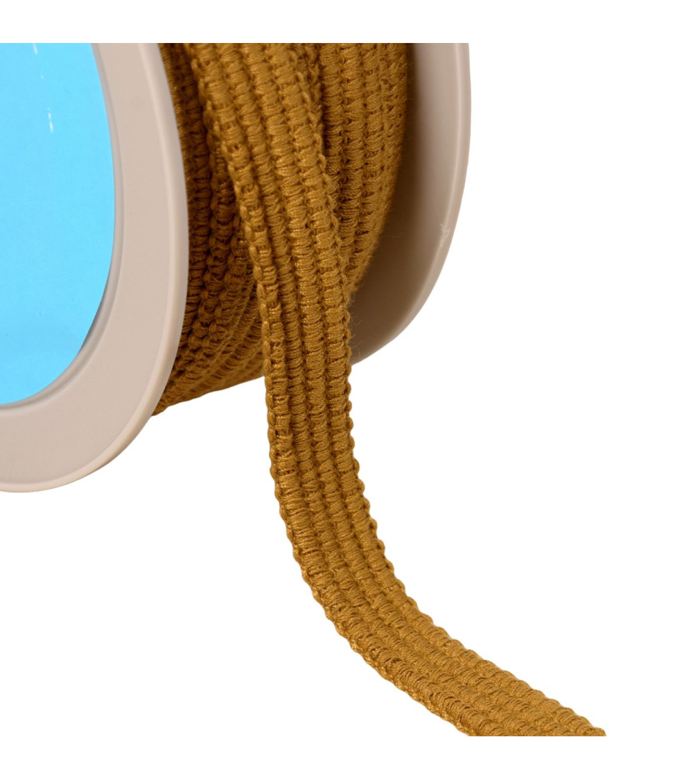 Braiding four cords 15mm brown bronze per meter