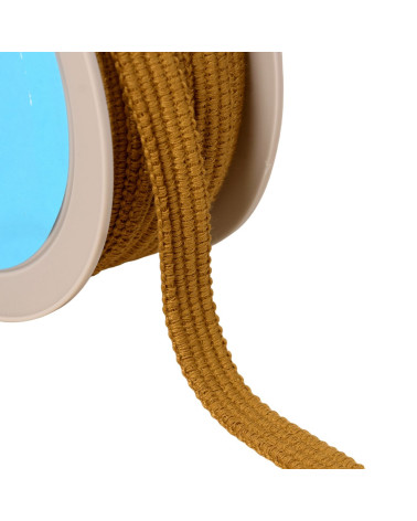 Braid four cords 15mm bronze brown by the meter