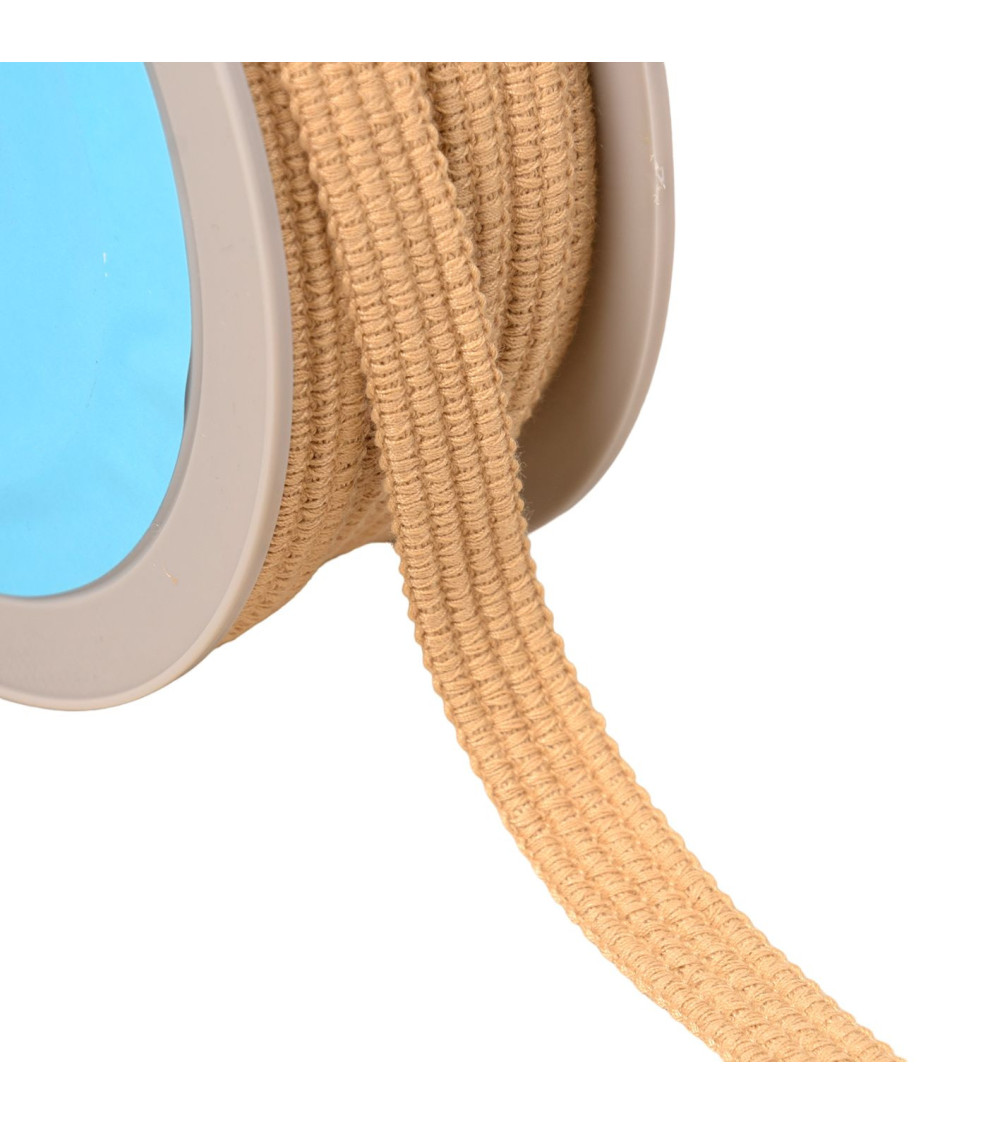 Four cord braid 15mm beige per meter