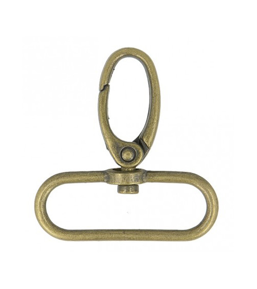 40mm carabiner antique gold color