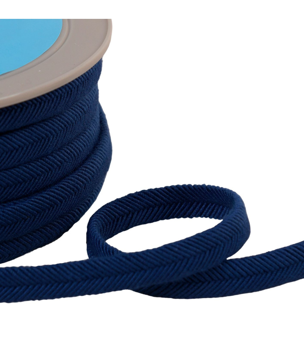 20m spool double wire cord 10mm blue navy blue