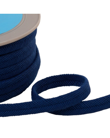 20m spool double wire cord 10mm blue navy blue