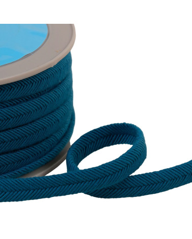 20 m Spule, Doppelschnur, 10 mm entenblauer Draht