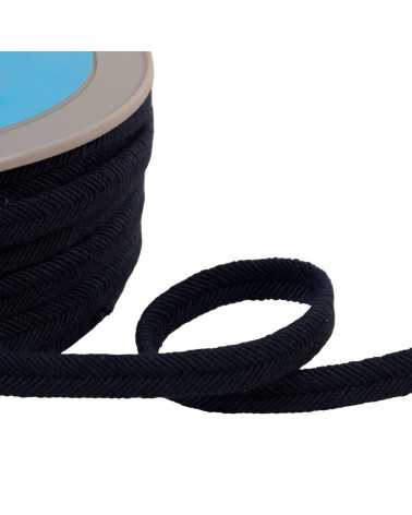 Bobine 20m double cordon fils 10mm bleu marine