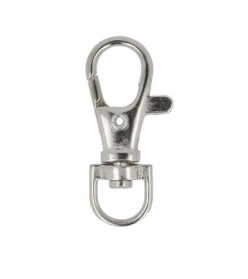 Lot 2 carabiners strap 1cm silver color
