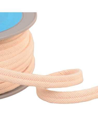 Bobina da 20 m di cordoncino doppio da 10 mm di filo ecru