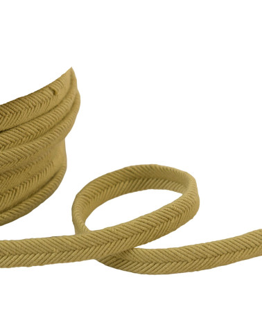 Bobine 20m double cordon fils 10mm beige vert