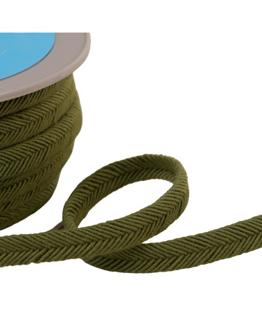 20 m Spule, Doppelschnur, 10 mm khakigrüner Draht