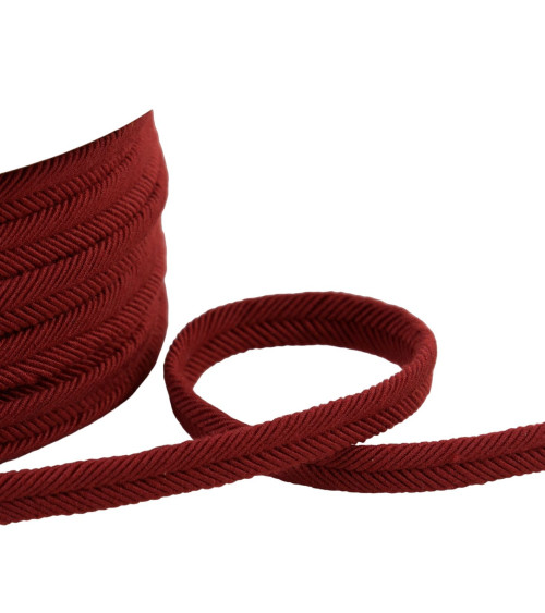 Bobine 20m double cordon fils 10mm rouge bengale