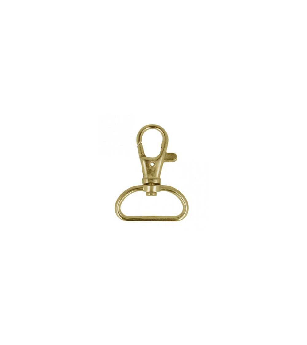 Set of 2 gold-colored strap carabiners