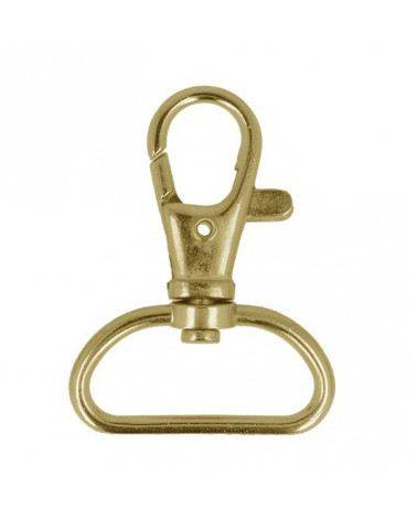 Set of 2 gold-colored strap carabiners