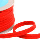 Bobine 20m double cordon fils 10mm rouge hermès