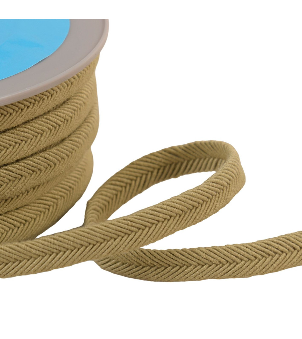 20m spool double cord 10mm taupe brown wire