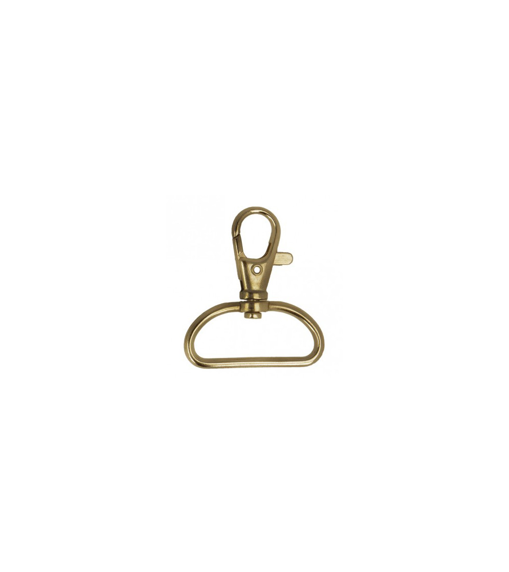Set mit 2 antikgoldfarbenen Riemenkarabinern