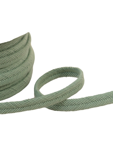 20 m Spule, Doppelschnur, 10 mm mandelgrüner Draht