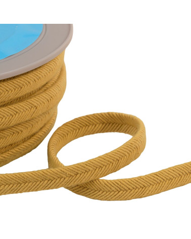 Bobine 20m double cordon fils 10mm jaune pâle