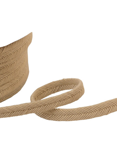 Bobine 20m double cordon fils 10mm beige clair