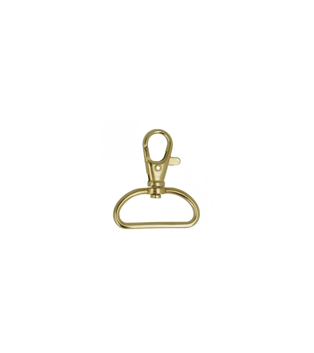 Set of 2 gold-colored strap carabiners