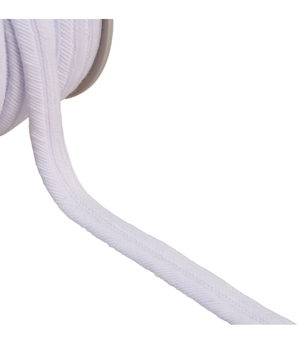 Bobine 20m passepoil cordon fils 6mm blanc