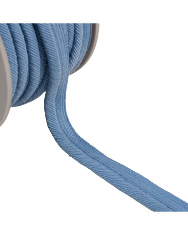 Bobine 20m passepoil cordon fils 6mm bleu gitane