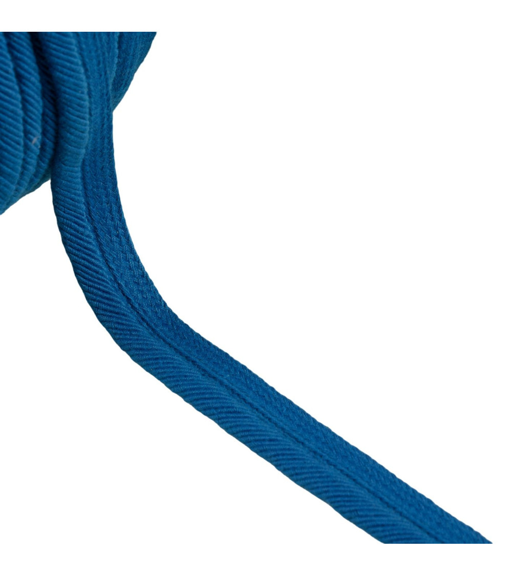 Bobine 20m passepoil cordon fils 6mm bleu turquoise