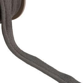 Bobine 20m passepoil cordon fils 6mm gris moyen
