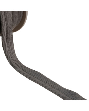 Spool of 20m piping cord threads 6mm medium gray