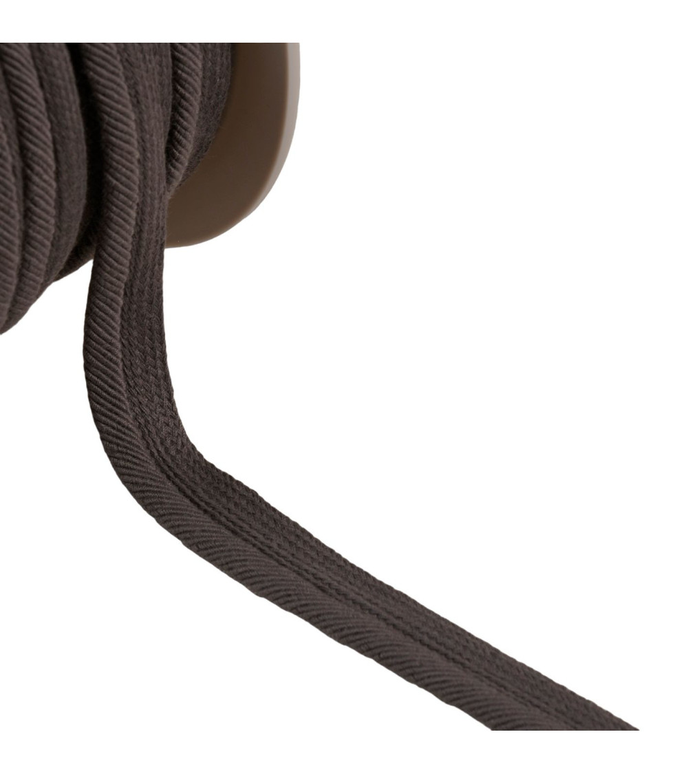 Spool of 20m piping cord threads 6mm dark gray