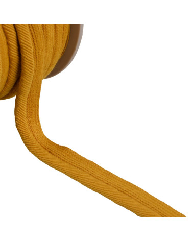 Spool of 20m piping cord threads 6mm mustard yellow