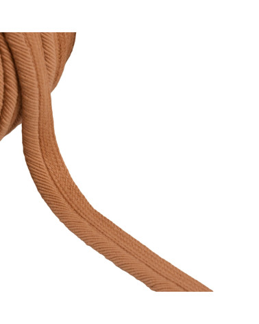 Spool of 20m piping cord threads 6mm dark beige