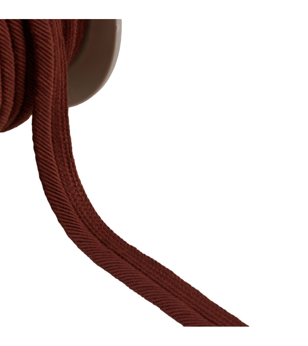 20m spool piping cord thread 6mm dark rust orange