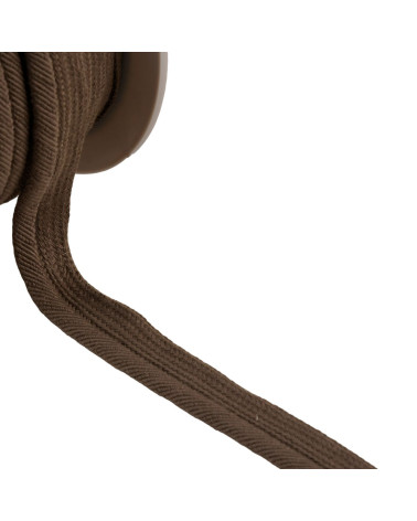 Spool of 20m piping cord thread 6mm dark brown