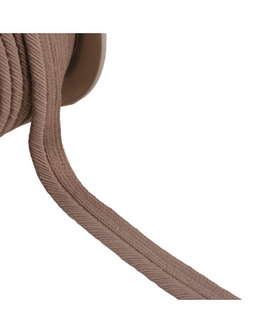 Bobine 20m passepoil cordon fils 6mm marron chocolat