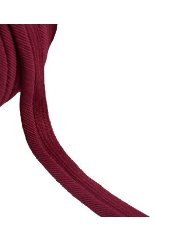 Bobine 20m passepoil cordon fils 6mm violet prune