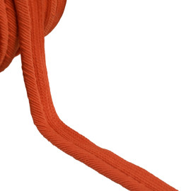 Bobine 20m passepoil cordon fils 6mm orange bengale
