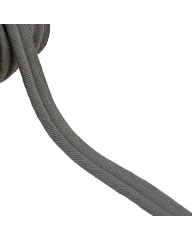 Spool of 20m piping cord threads 6mm light gray