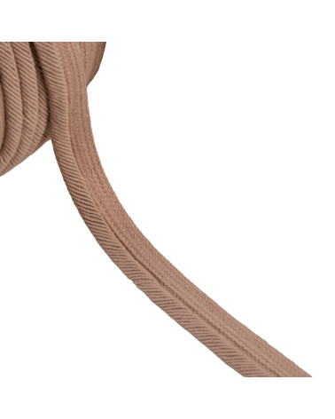 Spool of 20m piping cord thread 6mm beige/pink