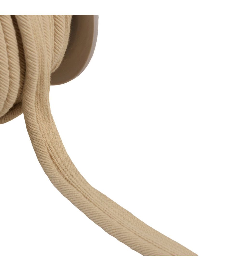 20m spool piping cord 6mm light beige