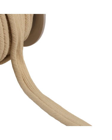 Spool of 20m piping cord threads 6mm light beige