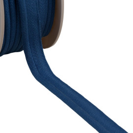 Bobine 20m passepoil cordon 5mm bleu/rouge bengale