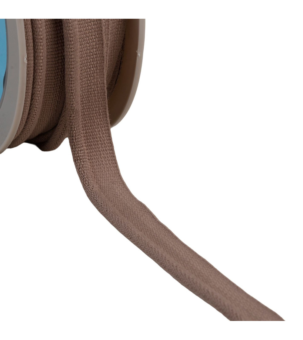 Bobine 20m passepoil cordon 5mm marron chocolat