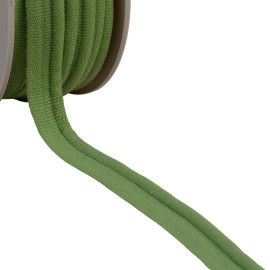 Bobine 20m passepoil cordon 5mm vert kaki clair
