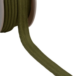 Bobine 20m passepoil cordon 5mm vert kaki