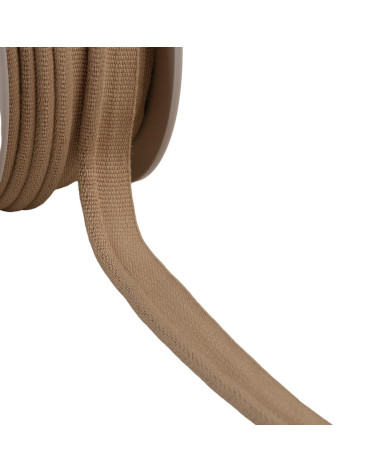 Bobina di cordoncino da 20 m da 5 mm marrone talpa/argento