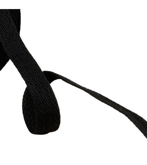 25m reel with oblique dashed braid 15mm black